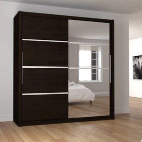Ντουλάπα Ilona 180x61x215 cm TO-ILO180W Two Door Melamine, Mirror
