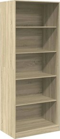vidaXL Ντουλάπα Χρώμα Sonoma Δρυς 80x50x200 εκ. από Επεξ. Ξύλο