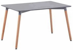 ΤΡΑΠΕΖΙ MINIMAL HM008.10 ΓΚΡΙ ΜΕ ΞΥΛΙΝΑ ΠΟΔΙΑ ΟΞΙΑ 120X80X73Υ εκ.