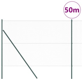 vidaXL Εξαγωνικός Φράκτης Γκρι 1.6x50 μ Χάλυβας