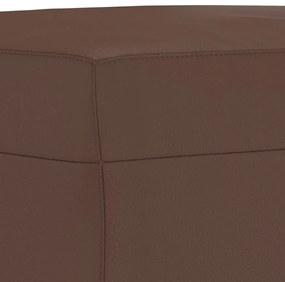 vidaXL Πάγκος Καφέ 70x35x41 εκ. από Συνθετικό Δέρμα