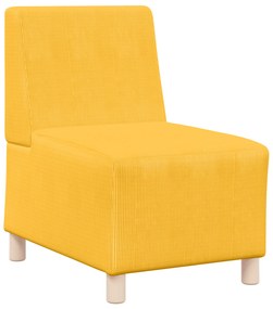 vidaXL Καθίσμα Σαλονιού 2 pcs Ανοιχτό κίτρινο 55 x 74 x 82 εκ. Βελούδο