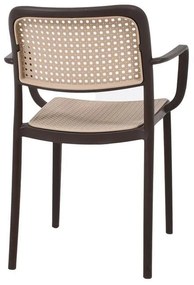 Καρέκλα Olesia Fylliana Καφέ - Μπέζ 56x43x81 εκ. 56x43x81 εκ.