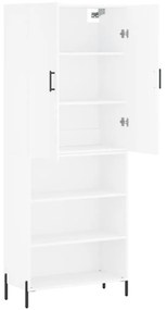 vidaXL Ντουλάπι Λευκό 69,5x34x180 εκ. από Επεξεργασμένο Ξύλο
