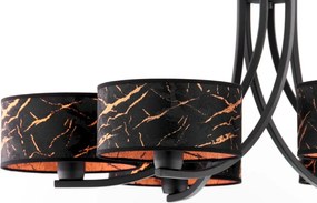 Κρεμαστό Πολύφωτο Arthur Φ78cm Μαύρο