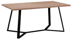 Τραπέζι Hanson 160x90x75cm Sonoma/Βαφή Μαύρη