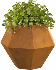 vidaXL Γλάστρα 2 pcs Σκ rusty 75 x 75 x 60 εκ