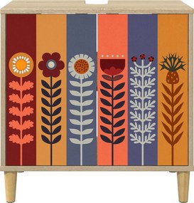 vidaXL Ντουλάπι Μπάνιου ESSEN Sonoma 60 x 40 x 60 εκ