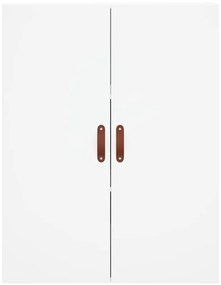 vidaXL Ντουλάπι Λευκό 69,5x34x180 εκ. από Επεξεργασμένο Ξύλο