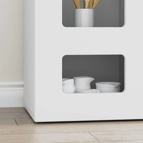 vidaXL Πλαϊνό γραφείο Λευκό 100 x 35 x 59 εκ Επεξεργασμένο ξύλο