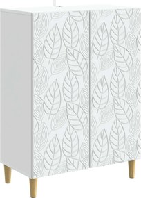 vidaXL Πλαϊνό γραφείο Λευκό 66 x 34,5 x 90 εκ Επεξεργασμένο Ξύλο