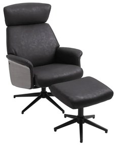 Ανακλινόμενη Πολυθρόνα με Υποπόδιο 73 x 84 x 105 cm HOMCOM 833-851 833-851