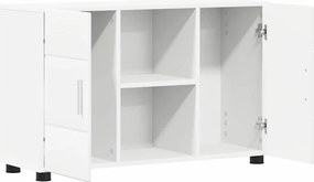 vidaXL Πλαϊνό γραφείο FLORIN 88,5 x 30,5 x 55,5 εκ Λευκό