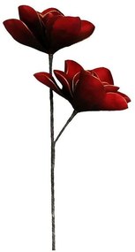 Διακοσμητικό Λουλούδι LOL954K6 90cm Red Espiel Πολυαιθυλένιο
