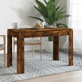 vidaXL Τραπέζι Τραπεζαρίας Καπνιστή Δρυς 120x60x76 εκ. Επεξ. Ξύλο