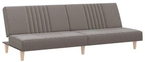 vidaXL Καναπές Κρεβάτι Taupe Υφασμάτινος