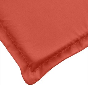 vidaXL Μαξιλάρι Ξαπλώστρας Κόκκινο 186x58x4 εκ. Ύφασμα