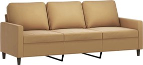 vidaXL Πολυθρόνες Σετ 2 Τεμαχίων Καφέ από Βελούδο με Μαξιλάρια