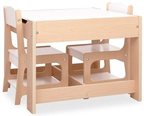 vidaXL Παιδικό Τραπέζι με 2 Καρέκλες από MDF
