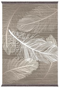 ΧΑΛΙ ΣΑΛΟΝΙΟΥ ΜΕ ΚΡΟΣΙΑ JOSIANE ΚΑΦΕ ΜΠΕΖ HM7723.37 180X280 εκ.