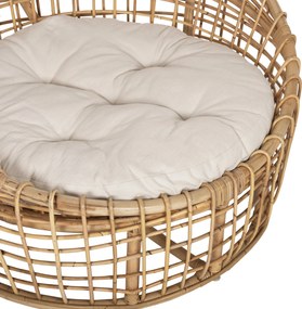 ΠΟΛΥΘΡΟΝΑ ENTO HM9814 RATTAN ΣΕ ΦΥΣΙΚΟ-ΜΠΕΖ ΜΑΞΙΛΑΡΙ 85x75x67Yεκ.