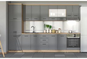 Επιδαπέδιο Ντουλάπι Κουζίνας Valencia D60 UR Φούρνου Artisan - Γκρί Ματ 60x56,5x82 εκ. 60x56.5x82 εκ.
