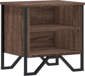 vidaXL Κομοδίνο Χρώμα Καφέ Δρυς 40 x 30 x 40 εκ. Επεξεργασμένο Ξύλο