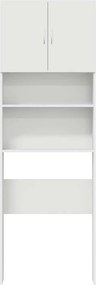 vidaXL Ντουλάπι πλυντηρίου ρούχων Λευκό 64x24x190 cm Ξύλινη κατασκευή