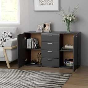 vidaXL Μπουφές Γκρι 120 x 35,5 x 75 εκ. από Επεξ. Ξύλο