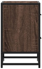 vidaXL Κομοδίνα 2 τεμ. Καφέ Δρυς 40x31x50 εκ. από Επεξεργασμένο Ξύλο