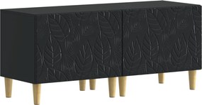 vidaXL 5 Τεμάχια LED Τηλεοπτικού Ντουλαπιού Μαύρο Επεξεργασμένο Ξύλο