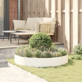 vidaXL Ζαρντινιέρες κήπου 5 pcs Λευκό 120 x 120 x 20 εκ. Ατσάλι