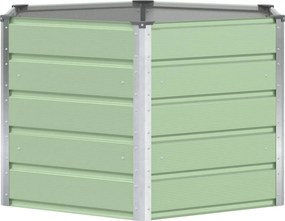 vidaXL Γλάστρα Παστέλ Πράσινο 129 x 129 x 75 εκ Ατσάλι