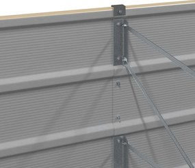 vidaXL Γλάστρα Ελεφαντόδοντο 320 x 40 x 75 εκ. Ατσάλι