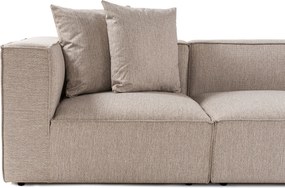 Corner Sofa Sora (L1-O1-O1-1R-POUFFE ) - Sand Beige Sand Beige