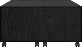 vidaXL Τραπεζάκι σαλονιού Μαύρη Οξυά 75 x 75 x 38 cm