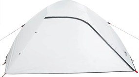 vidaXL Σκηνή Κάμπινγκ 4 Ατόμων Διάβροχη Λευκή Ύφασμα Συσκότισης