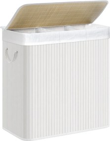 Καλάθι Απλύτων 3 Θέσεων (60x40x61.5) Songmics LCB091W01V2