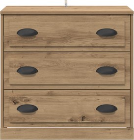 vidaXL Πλαϊνό γραφείο Artisan Oak 70 x 35,5 x 67,5 εκ.