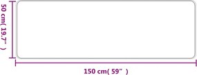 vidaXL Χαλί Διάδρομος Εμφάνιση Σιζάλ Ανθρακί 50 x 150 εκ.