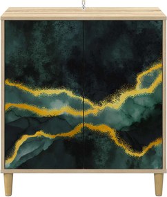 vidaXL Πλαϊνό γραφείο WIJHE Sonoma 69 x 33 x 75 εκ. Επεξεργασμένο Ξύλο