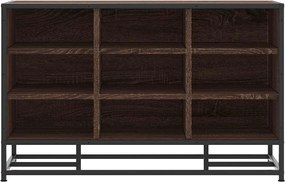 Πάγκος παπουτσιών vidaXL καφέ δρυς 84x40x53,5 cm