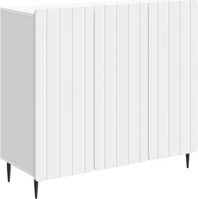 vidaXL Πλαϊνό γραφείο Λευκό 89 x 34,5 x 82 εκ. Επεξεργασμένο Ξύλο