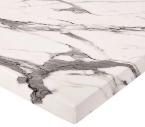 ΕΠΙΦΑΝΕΙΑ ΤΡΑΠΕΖΙΟΥ WERZALIT 80Χ80 MARBLE WHITE-GREY 5657 HM5231.11 - Werzalit - HM5231.11