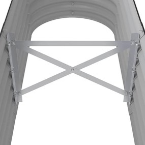 vidaXL Ζαρντινιέρα Ανθρακί 152x40x36 εκ Γαλβανισμένος χάλυβας