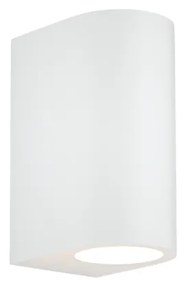 Φωτιστικό τοίχου Michigan 2xGU10 Outdoor Up-Down Wall Lamp White D:14.7cmx9cm (80200124)
