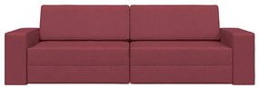 vidaXL Καναπέ-Κρεβάτι Μπορντό 245 x 78 x 77 εκ. ύφασμα