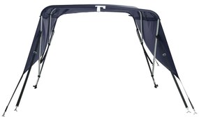 vidaXL Τέντα Σκάφους με 3 Αψίδες Τοιχώματα 183x(137-152)x137 εκ.