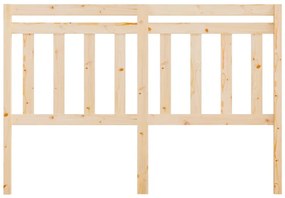 vidaXL Κεφαλάρι Κρεβατιού 156 x 4 x 100 εκ. από Μασίφ Ξύλο Πεύκου