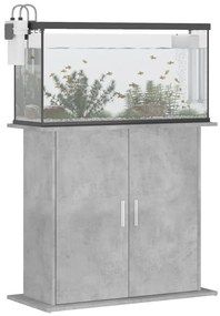 vidaXL Βάση Ενυδρείου Γκρι Σκυροδ. 81x36x73 εκ. από Επεξεργασμένο Ξύλο